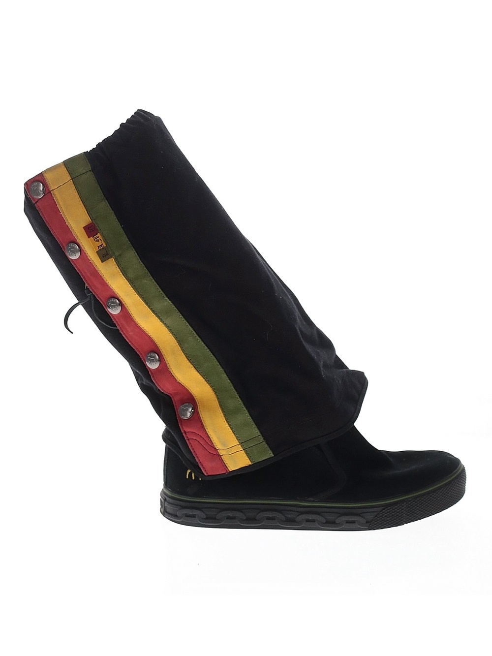 Vintage Y2K L.A.M.B. 2000s Zeyn Tex Canvas Rasta Boots